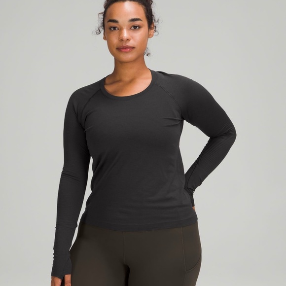 lululemon race length black swiftly tech long sleeve shirt - Picture 1 of 2